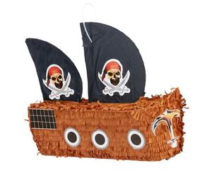 Relaxdays 4x accessori con pignatta pirata