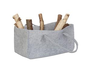 Relaxdays 4x borsa portalegna in grigio