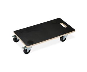 Relaxdays 4x Carrello portapacchi mobile con ruote