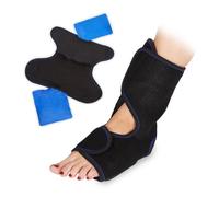 Relaxdays 4x Cavigliera termica chiusura a strappo