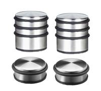 Relaxdays 4x fermaporta misti in acciaio