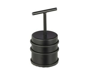 Relaxdays 4x fermaporte con impugnatura nero