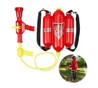 Relaxdays 4X Fucile ad Acqua da Pompieri, Serbatoio da 2,5 L, Gittata di 5 m, Za