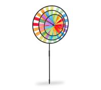 Relaxdays 4x Girandola a vento color arcobaleno