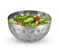 Relaxdays 4x Insalatiera in acciaio inox argentato