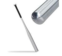 Relaxdays 4X Mazza da Baseball in Alluminio, Bastone Leggero da Softball, Manico Antiscivolo, 34 Pollici, 86 cm, Argentato