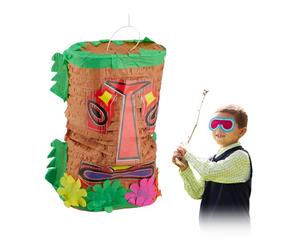 Relaxdays 4x pignatte tiki pentolacce per bambini