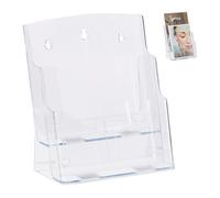 Relaxdays 4x porta depliant formato A4