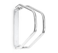 Relaxdays 4X Set Rastrelliera Portabici, Doppio Montaggio a Parete, Supporto a Muro, H x L x P: 32,5 x 9 x 28,5 cm, Argento