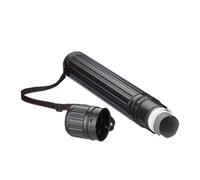 Relaxdays 4x Tubi porta disegno a tracolla nero