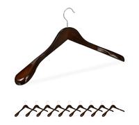 Relaxdays 50x grucce appendiabiti marrone scuro