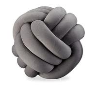 Relaxdays 5x Cuscino grigio scuro a gomitolo
