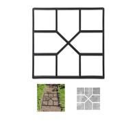 Relaxdays 5X Forma per Cemento, Stampo Pavimento, Stencil per Creare i Mattoni, Path Maker, 40x40 cm, Plastica Robusta,Nero