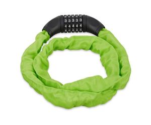 Relaxdays 5x lucchetto combinazione bici verde