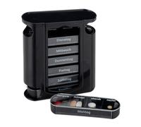 Relaxdays 5x Portapillole 7 giorni 4 scomparti