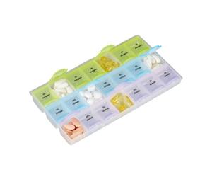 Relaxdays 5x Portpillole 7 giorni 3 unità