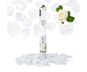 Relaxdays 5x Sparacoriandoli petali rosa bianchi