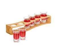 Bicchieri shot in vetro con supporto Vassoio per shottini 6 pz. 4 cl 680 g
