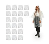 Set da 60 poncho antipioggia monouso Mantellina trasparente Leggero Unisex