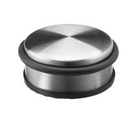 6x Set Fermaporta, Blocca Porta Bassi, Bloccaporta da Terra Antigraffio/Antiscivolo, Metallo, Acciaio, Argento