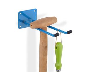 Relaxdays 6x Ganci porta attrezzi in acciaio blu