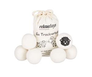 Relaxdays 6x palline XXL per asciugatrice