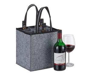 Relaxdays 6x Portabottiglie da 9 bottiglie