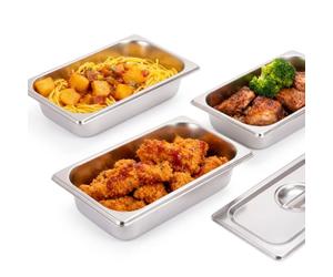 Relaxdays 6x vaschette inox