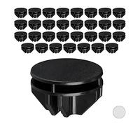 Relaxdays 80x Giunti per Armadi Componibili, Confezione da 80, Set di Parti di Giunzione per Scaffali, Ricambi, Plastica, Nero