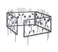 Relaxdays 8x pannelli bordura per aiuole foglie