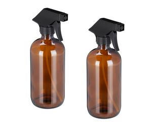 Relaxdays 8x spruzzini nebulizzatori spray marroni