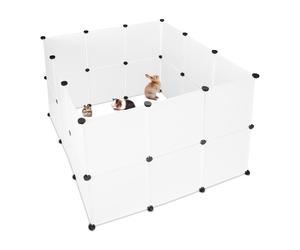 Relaxdays 96x pannelli recinto animali plastica
