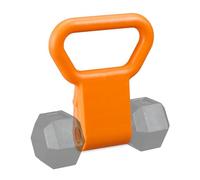 Adattatore Manubrio Kettlebell 50 kg Supporto Pesi Ghiria Plastica Arancione