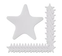 Relaxdays Adesivi Antiscivolo Vasca da Bagno, Set 30 Bath Stickers da Doccia Decorativi, Stelle, Plastica, Trasparente