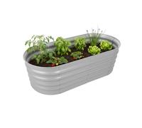 Relaxdays Aiuola rialzata metallica semicircolare