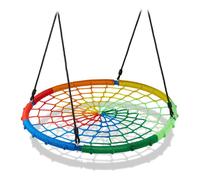 Relaxdays Altalena a Nido per Esterni, Dondolo per il Giardino, Regolabile, Carico fino a 150 Kg, D: 100 cm, Colorato