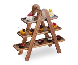 Relaxdays Alzata a scaletta per dolci e snack