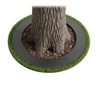 Relaxdays Anello per alberi zincato