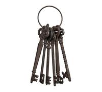 Anello portachiavi decorativo Mazzo di chiavi decorative 20 cm 400 g 6 chiavi