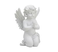 Relaxdays Angelo tombale in Preghiera, poliresina, 36x22,5x18, Bianco | Resistente a intemperie, gelo e UV