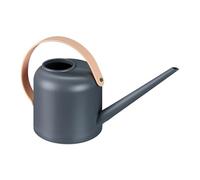 Relaxdays Annaffiatoio d'Appartamento, 1,7 Litri, Plastica, Innaffiatoio Piante, Collo Lungo, Grigio/Naturale