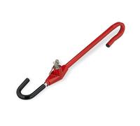 Relaxdays Antifurto Bloccasterzo Auto, Lucchetto Blocca Volante, Protezione Sterzo Universale, Asta in Acciaio, Rosso, 10% Alluminio 60% 30% plastica, 1 Pezzo