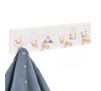 Relaxdays Appendiabiti bambini 4 ganci 10 x 38 cm