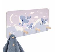 Relaxdays Appendiabiti bimbi 4 ganci 20x40 cm