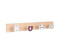 Relaxdays Appendiabiti bambini 4 ganci animali