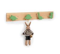 Relaxdays Appendiabiti bambini 4 ganci "Dino"