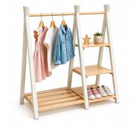 Relaxdays Appendiabiti per bambini in pino