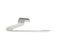 Relaxdays Appendiabiti per Pantaloni, Set da 12, Antiscivolo, salvaspazio, HBT: 17,5 x 35 x 0,5 cm, Appendiabiti, Bianco