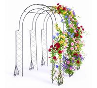 Relaxdays Arco di rose 3 archi
