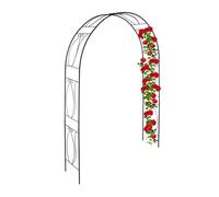 Relaxdays Arco nero per rose e piante rampicanti